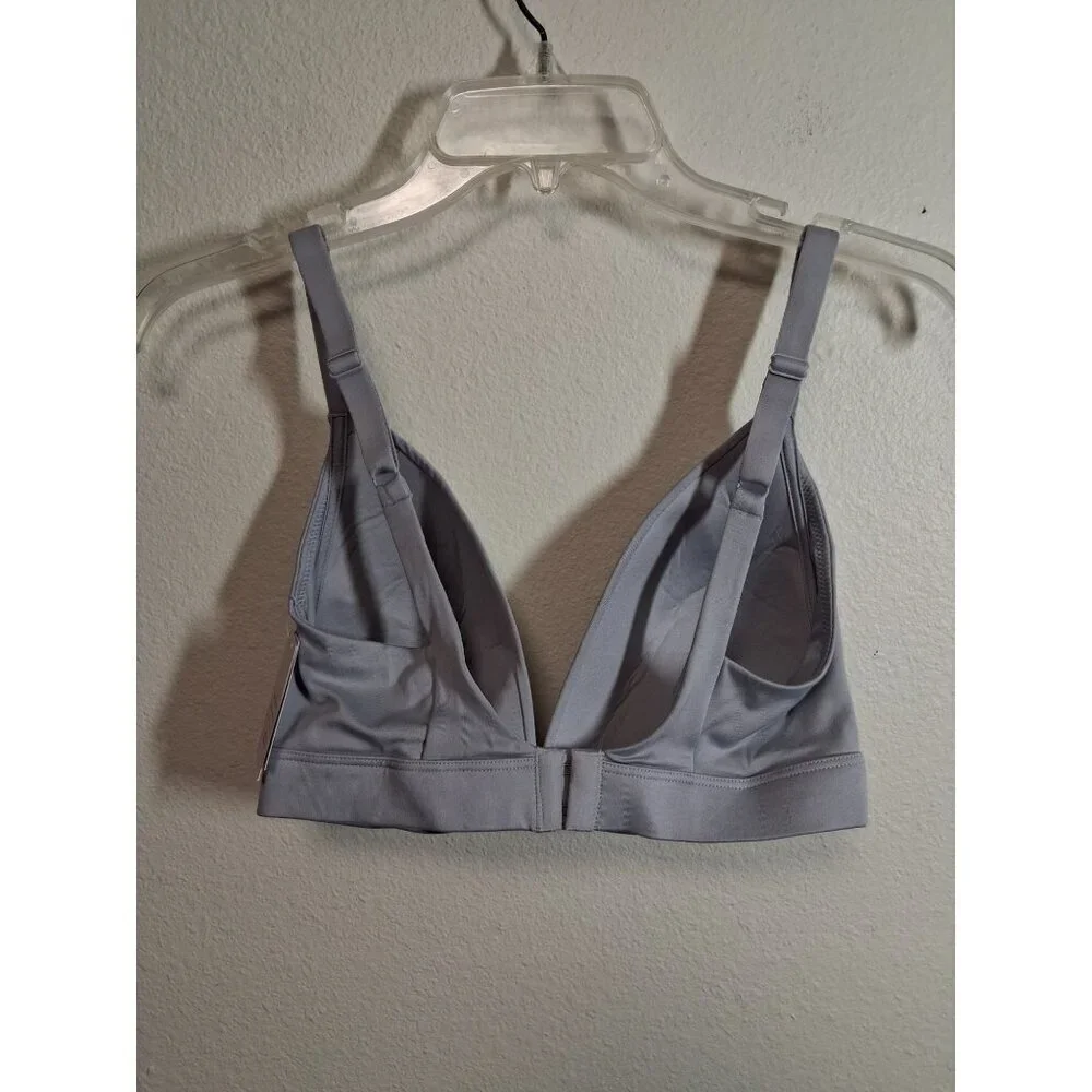 NWT Auden Bra Lined Wirefree Gray Women's Size 34DD